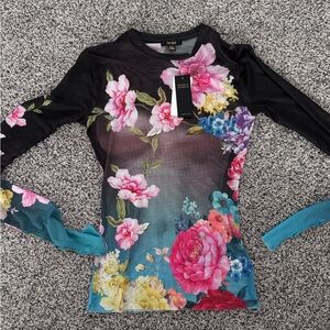 AFRM Multicolor Floral Long Sleeve Top